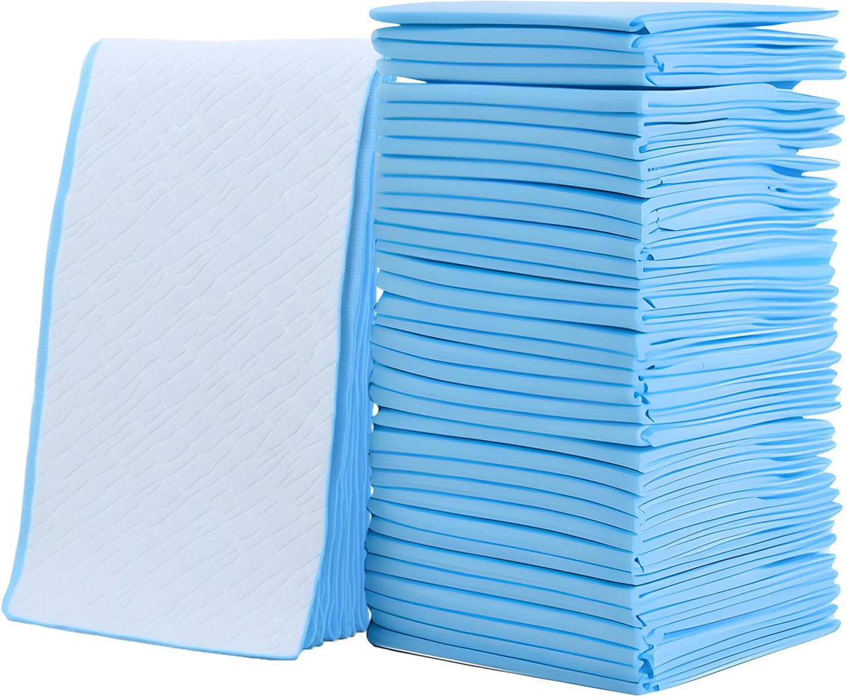 XCRUI disposable changing pad 100-pack for on-the-go diaper changes.