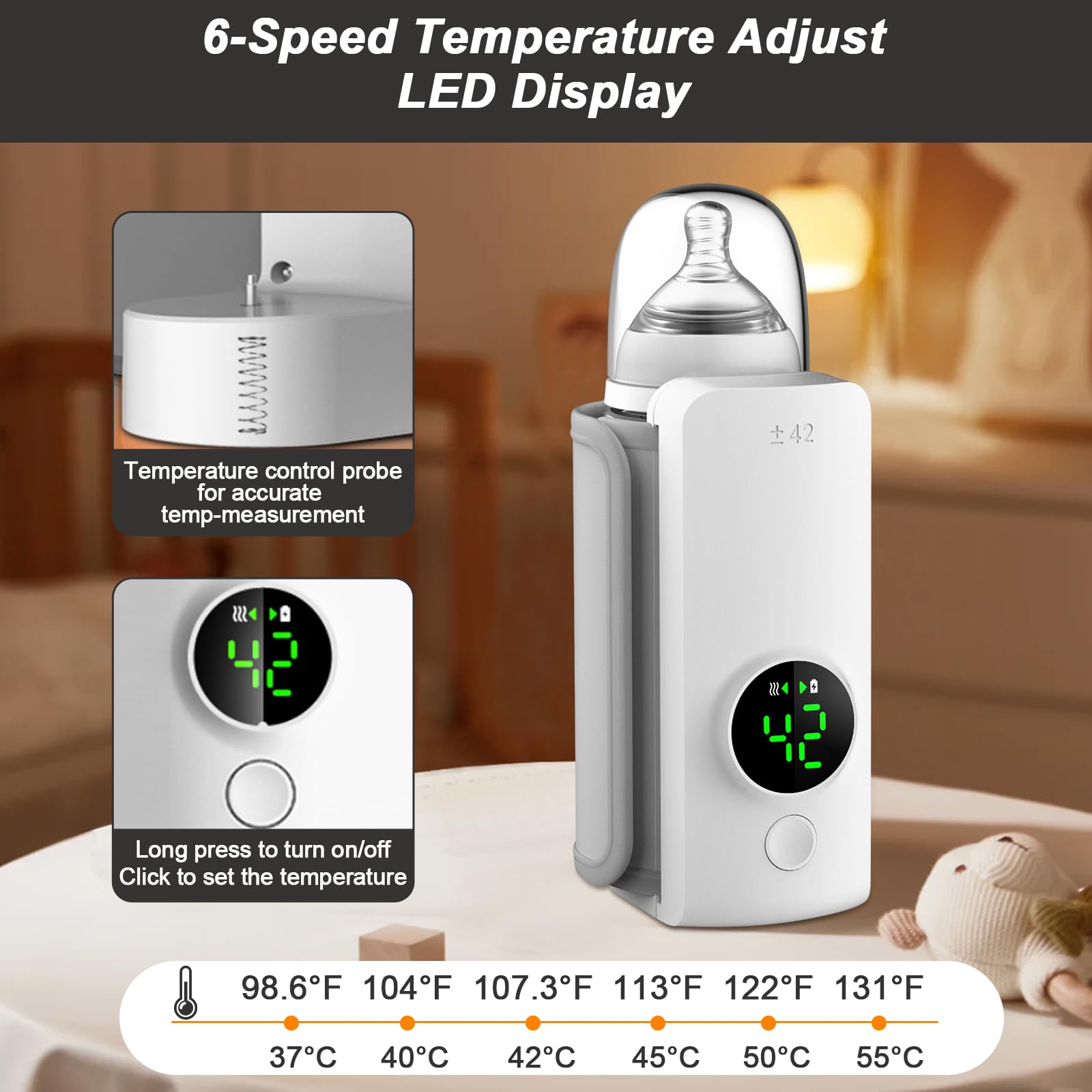 Xeamun bottle warmer with fast heating, compact design for daily use.