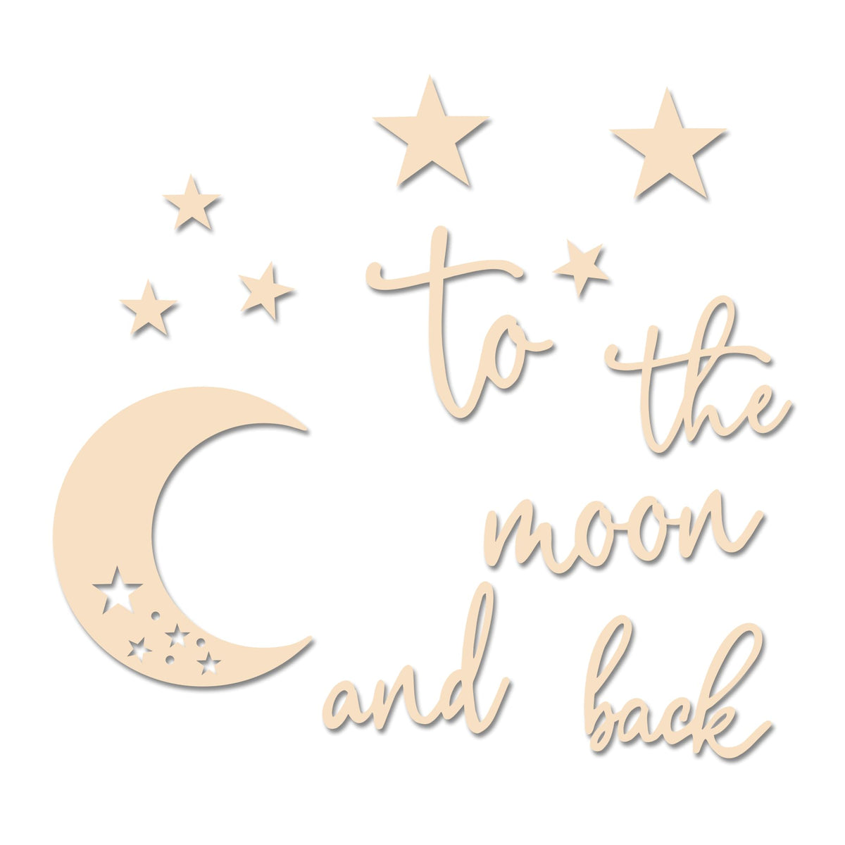 Xedatric Moon and Stars wall art for a calming nursery ambiance