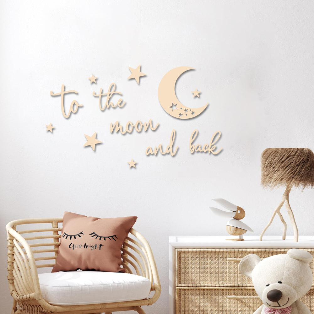 Xedatric celestial wall decor gallery for moon and stars in a baby room