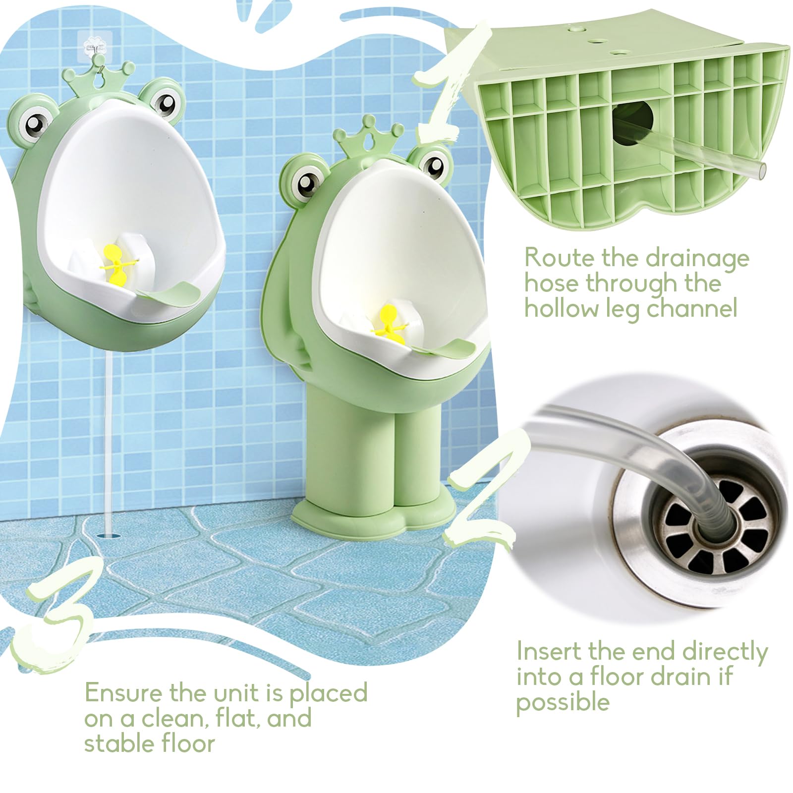 Xeehwb Versatile installation with suction cup or ground placement for flexible use