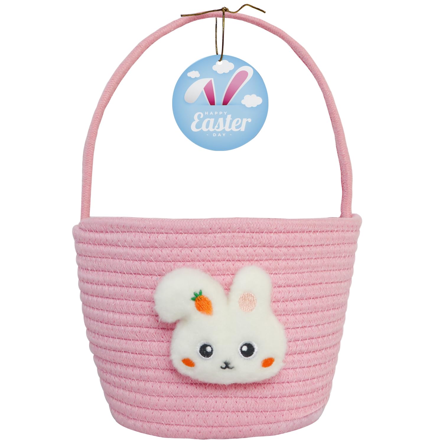 XENTUMI Easter basket character design with bunnies, penguins, deer, and dinosaurs for egg hunts