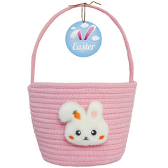 XENTUMI Easter basket character design with bunnies, penguins, deer, and dinosaurs for egg hunts
