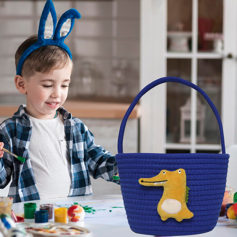 XENTUMI Easter basket ready for eggs or small gifts during hunts.