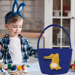 XENTUMI Easter basket ready for eggs or small gifts during hunts.