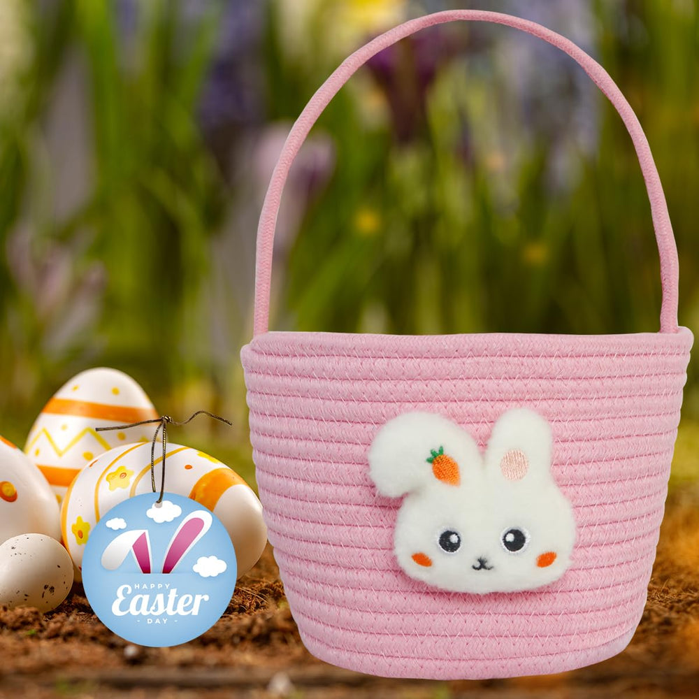 XENTUMI Easter basket with handle for easy carrying during celebrations