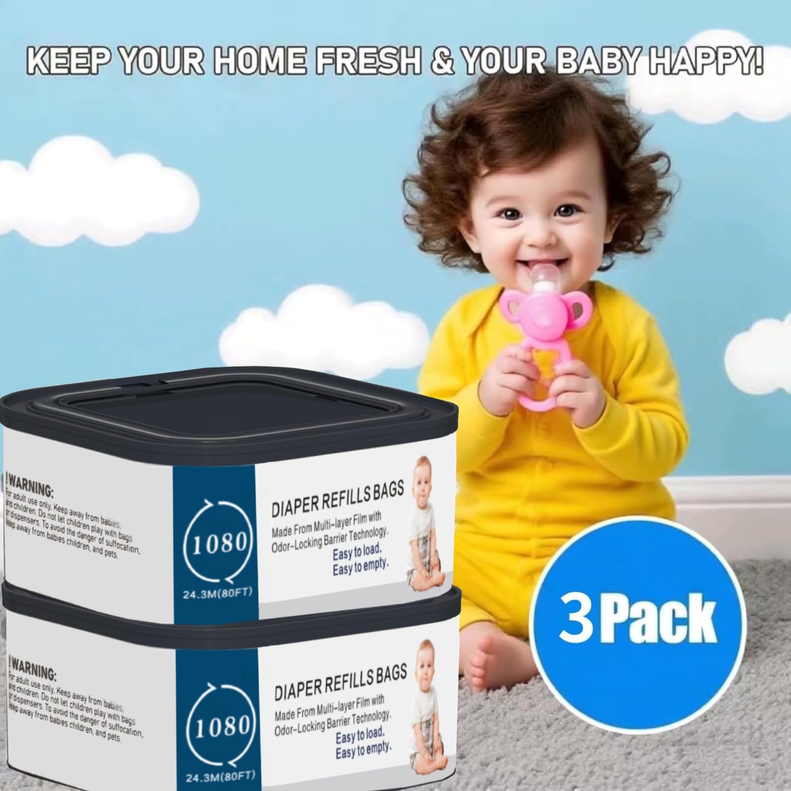 Xenxeng easy installation for quick, mess-free diaper changes.