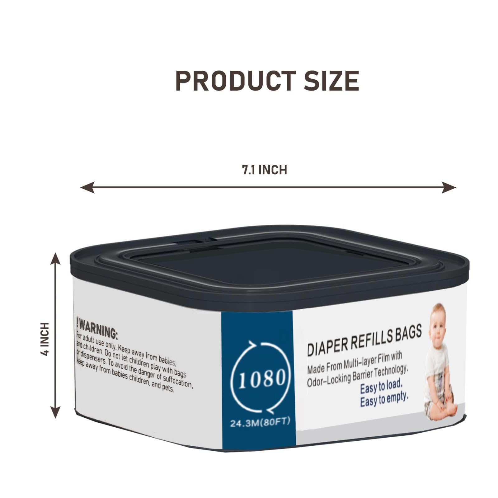 Xenxeng jumbo square refill compatible with Genie Compact for seamless use.