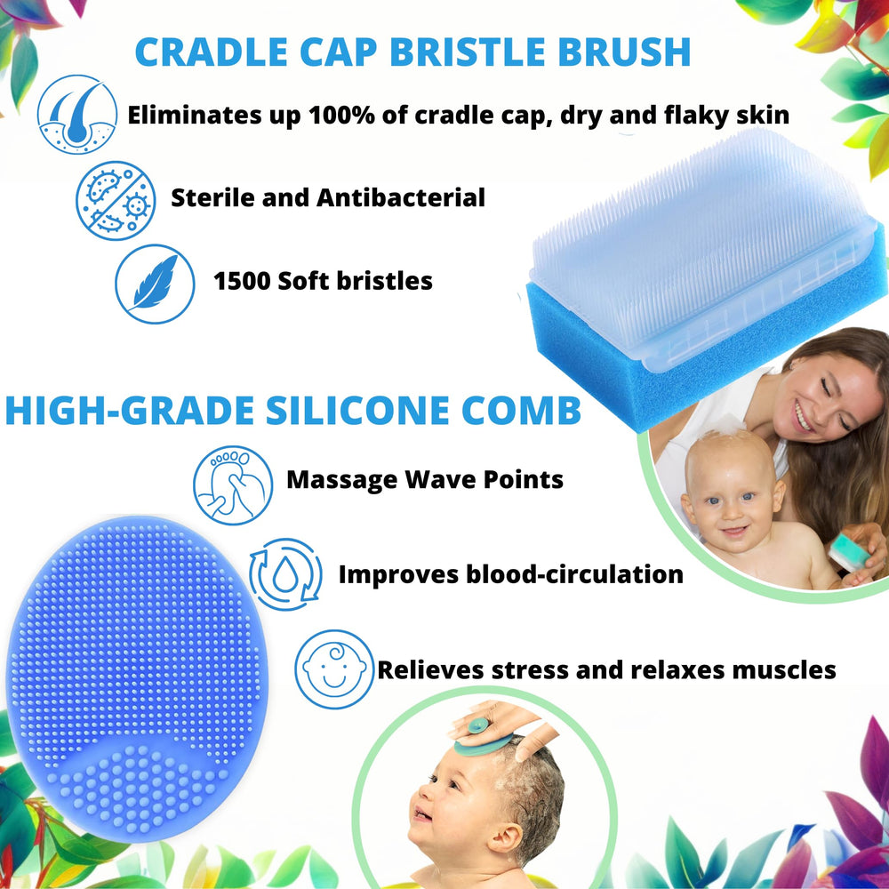 Xforto high-grade silicone combs for safe detangling.