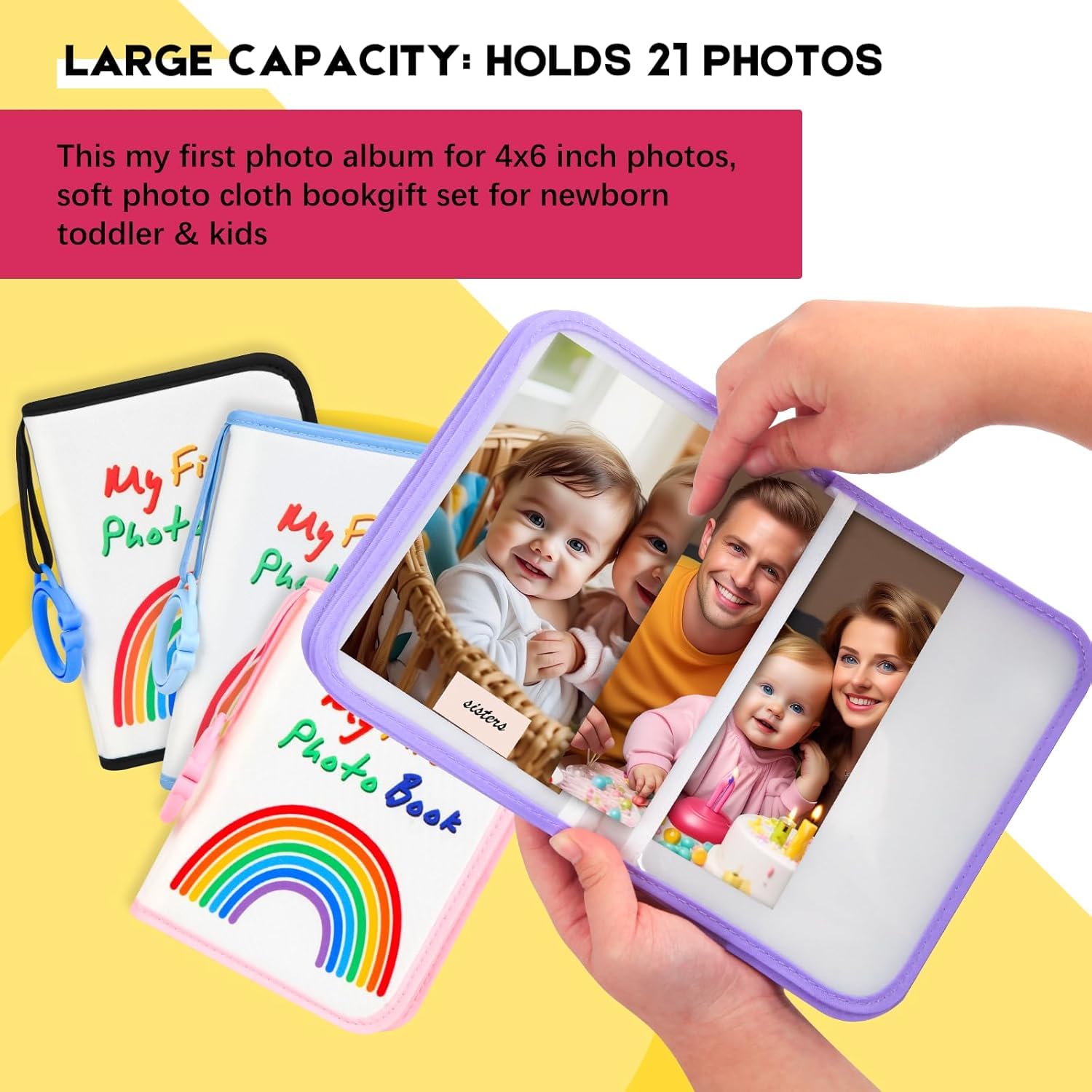 Xfveiwoo Name tag stickers encourage recognition and storytelling with family photos.