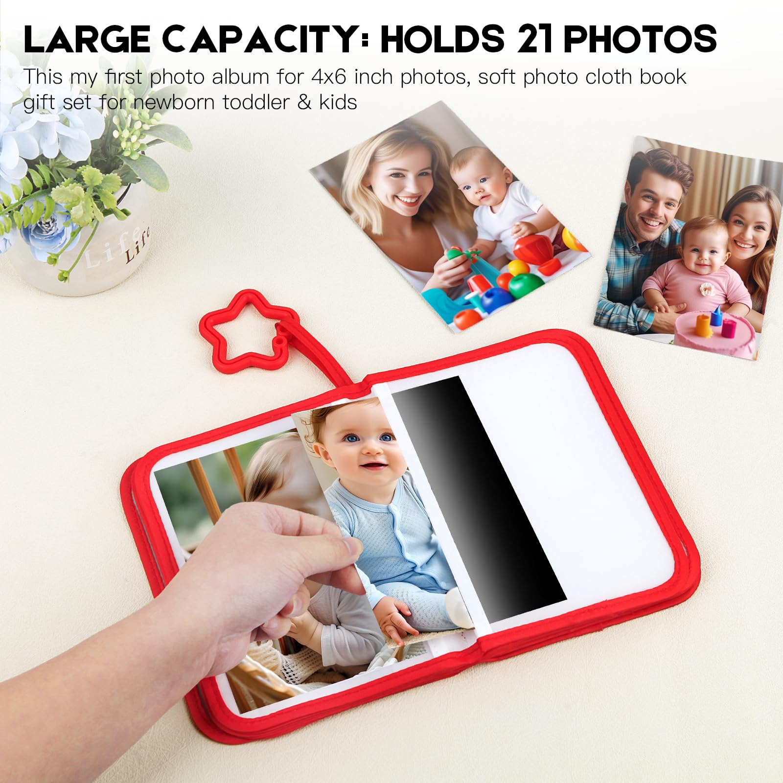 Xfveiwoo baby-safe mirror on the last page to spark curiosity.