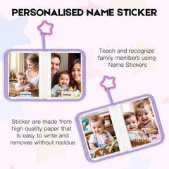 Xfveiwoo baby's first photo album purple holds 21 photos with clear pockets