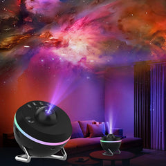 XFWOJOO Galaxy Projector creates a serene Milky Way in the bedroom