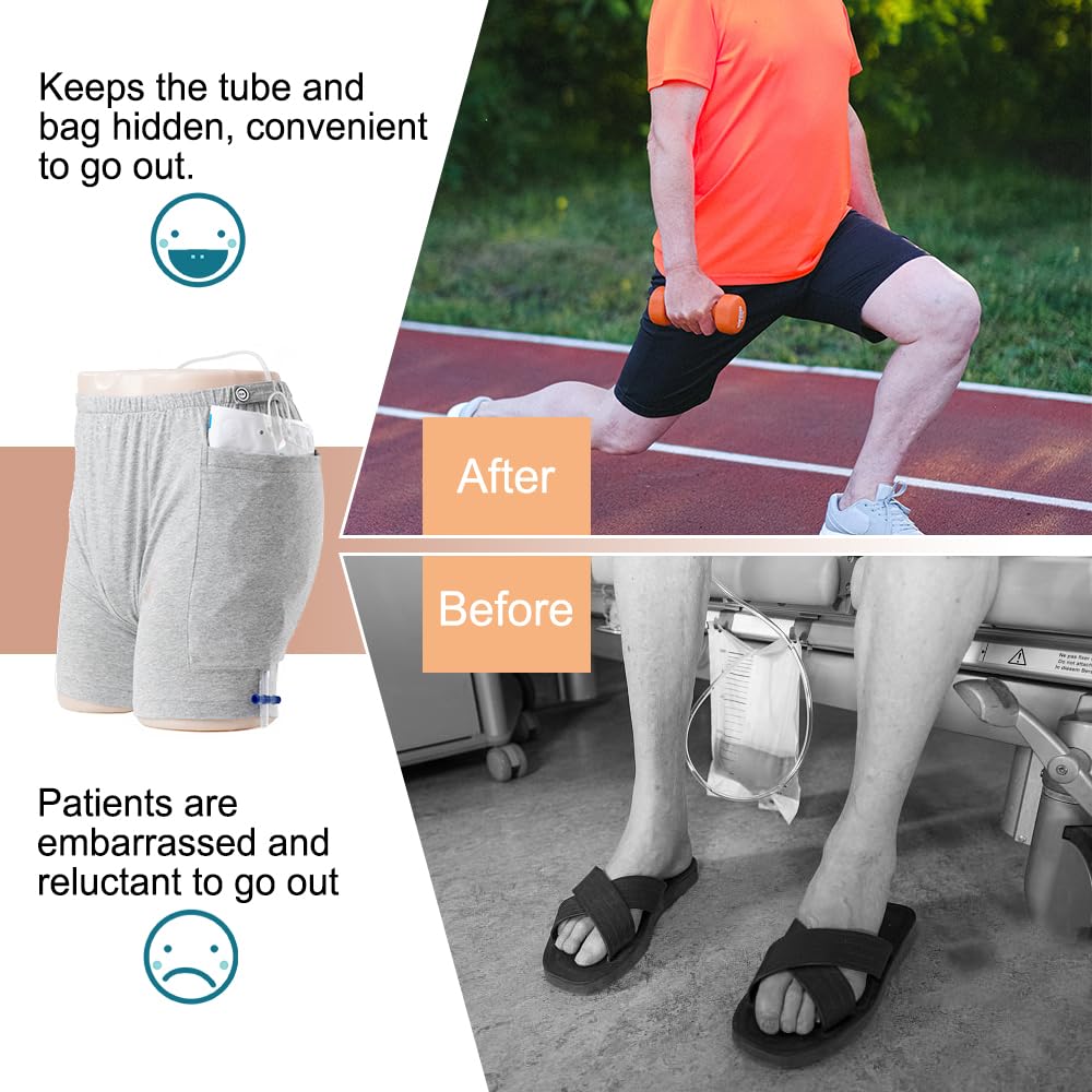 XGNYHHD Shorts with drainage holes under pockets for hands-free drainage.