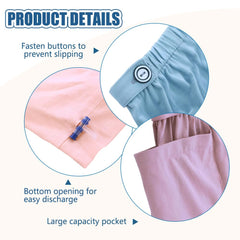 XGNYHHD shorts feature button to hold catheter tubing securely during movement