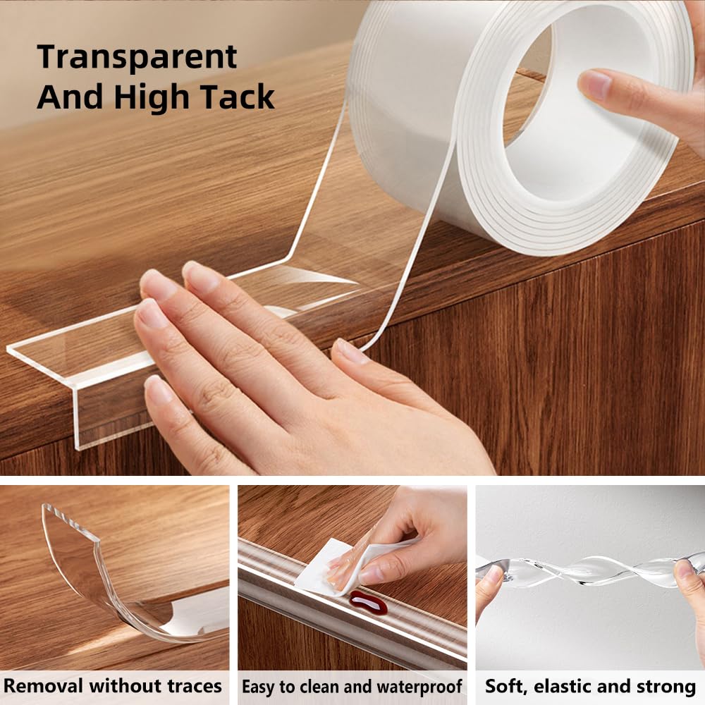 XHWUDI Adhesive-backed edge strip backing shows durable attachment to a surface