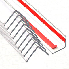 XHWUDI Clear Wall Corner Protector top view showing discreet edge protection