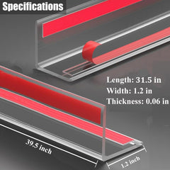 XHWUDI Corner Protectors with adhesive backing being applied to a furniture edge