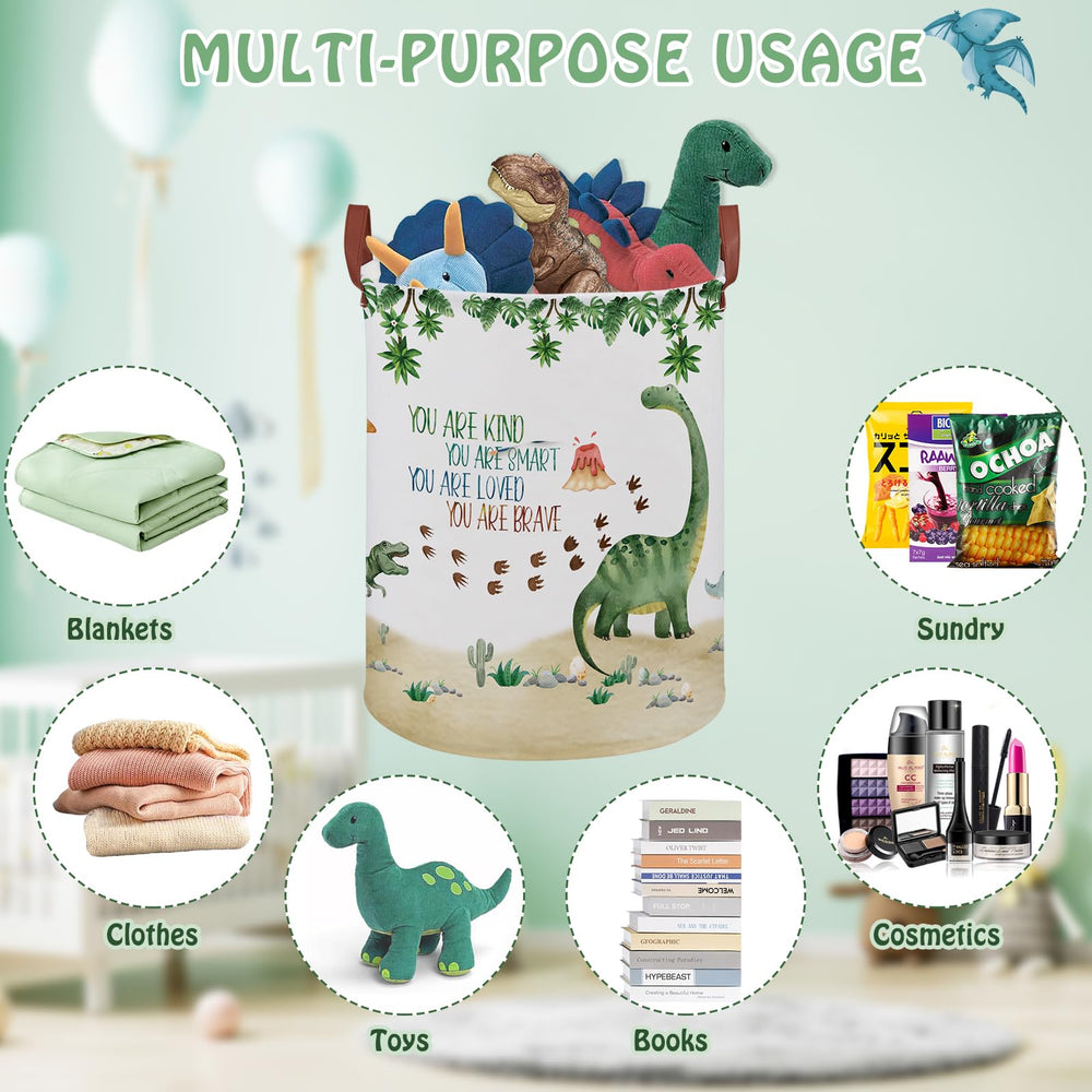 XHWZOF Collapsible toy bin portable for nursery and travel use.