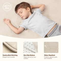 Xiaoxinluck full-sized play mat laid out for spacious crawling and play sessions