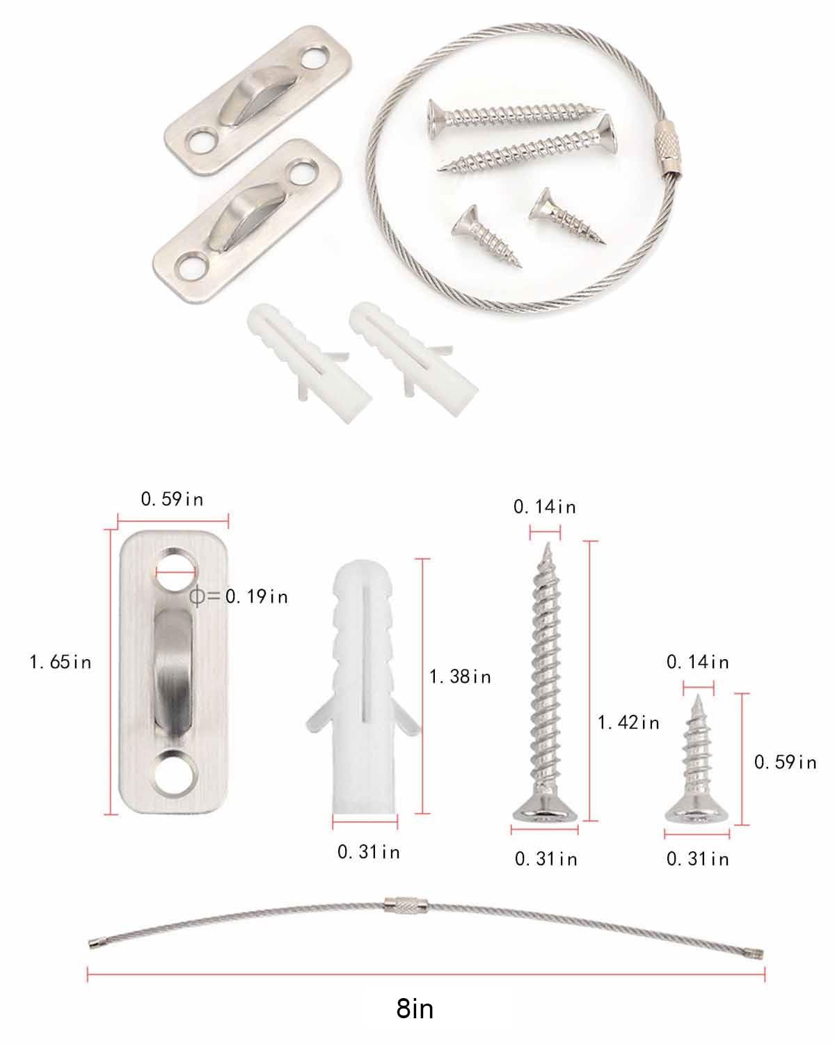 xicveiuz 6-pack furniture anchors detachable strap in action; easy relocation without disassembly