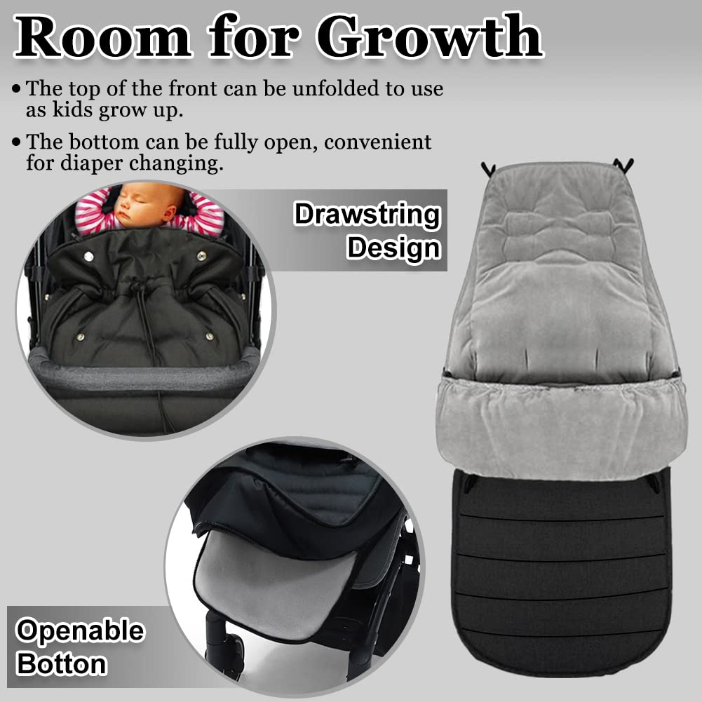 XIFAMNIY bunting bag without cap converted into a cushioned seat option.