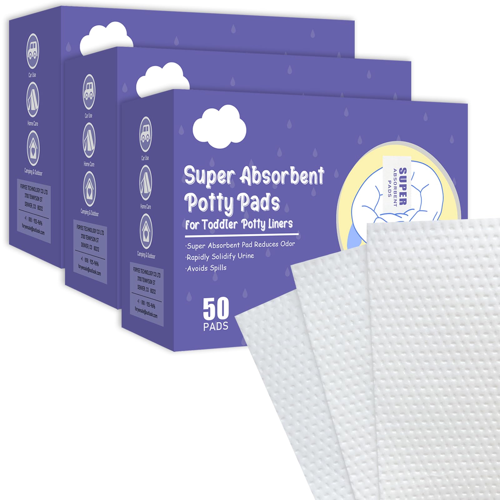 XIGGA travel urine pad compact for car trips with quick absorption