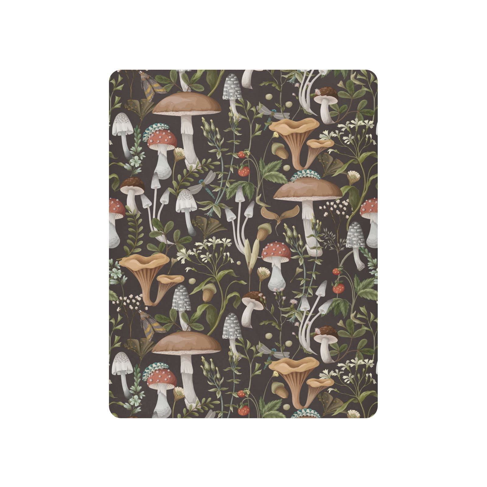 Xigua mushroom fitted crib sheet closeup shows smooth fabric and gentle touch.