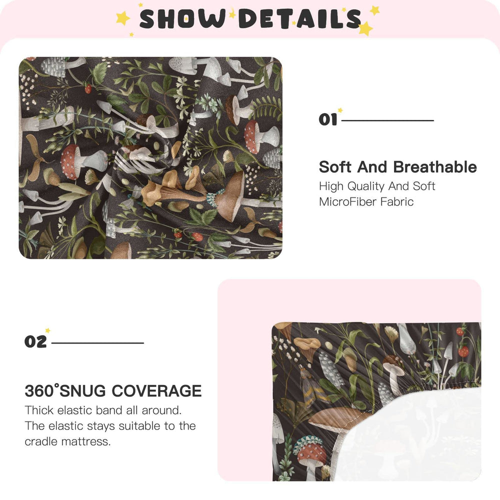 Xigua crib sheet color-fast design resists fading after washes.