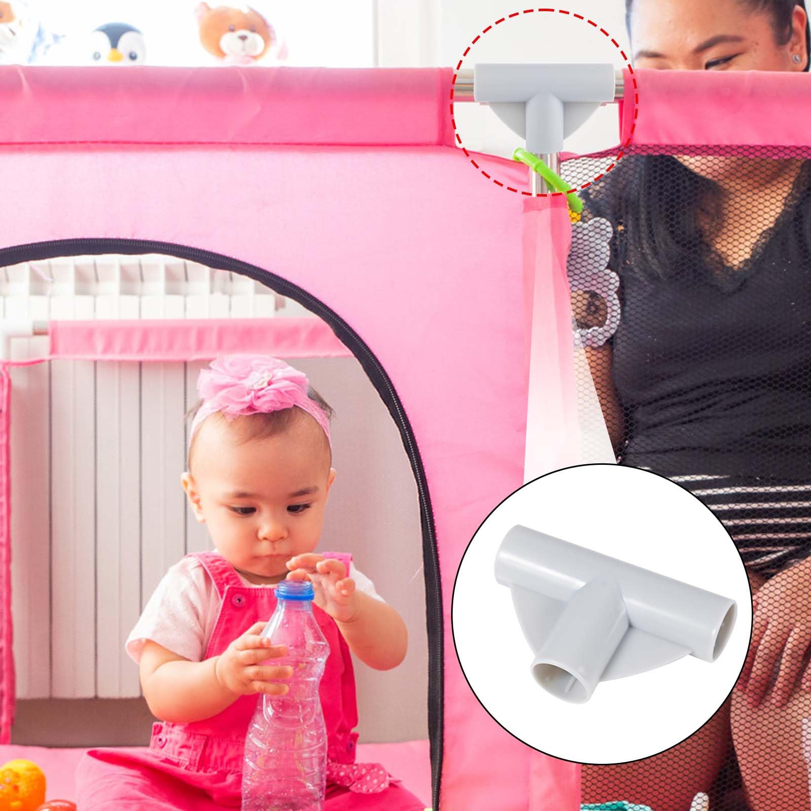 XIHIRCD PP material T-joint highlights durable, child-safe connector for quick repairs.
