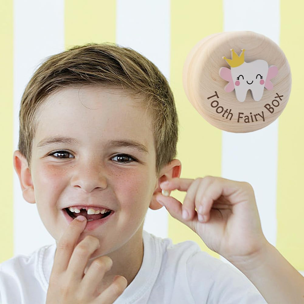 Compact size shown as a gentle desk companion for birthdays and first tooth milestones