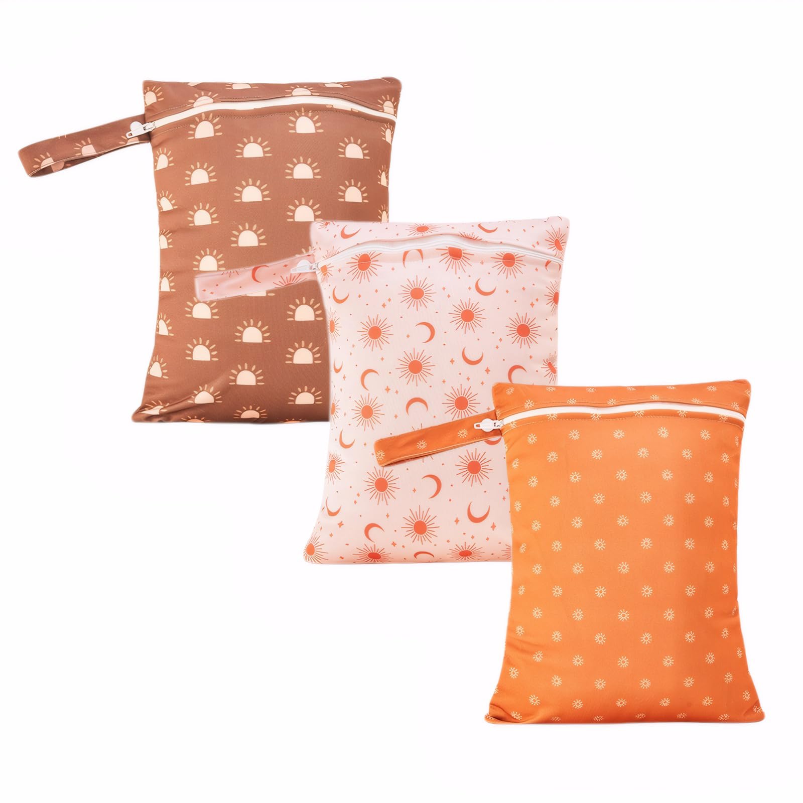 XIIDELIC wet bag 3-pack with zipper seal keeps moisture contained for travel.