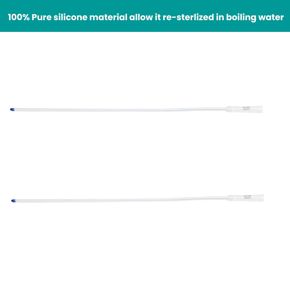 XIEXIECARE tube with lateral eyes supports efficient irrigation.