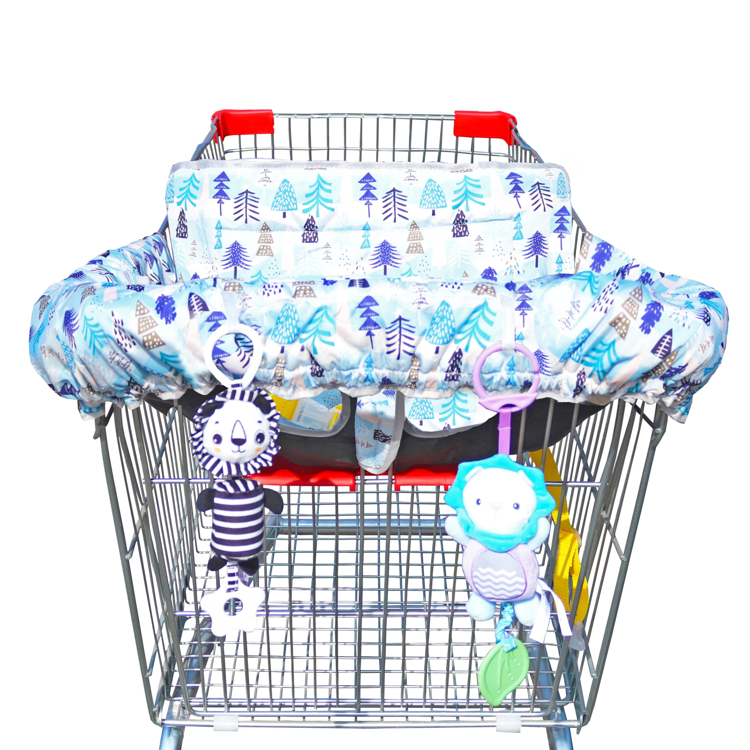 XiOiOiX 2-in-1 blue cart cover with universal fit for safe shopping.