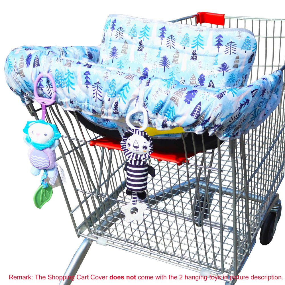 XiOiOiX reversible blue high chair cover for versatile seating.