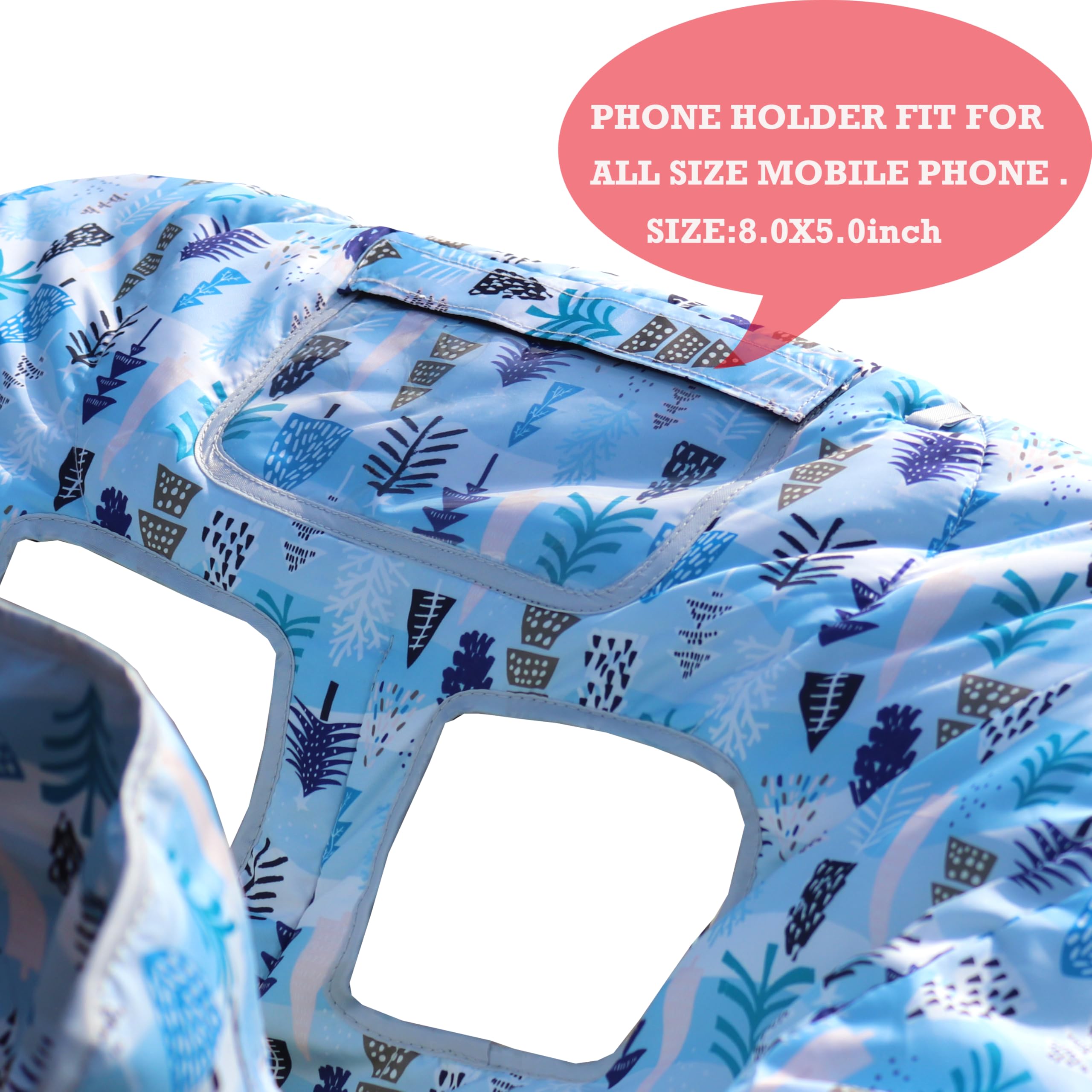 XiOiOiX soft-padded blue cart cover for comfortable rides.