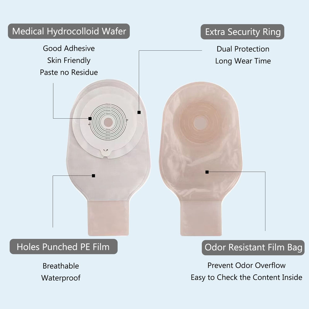 XIMYWRD colostomy bags soft fabric cover for gentle skin contact