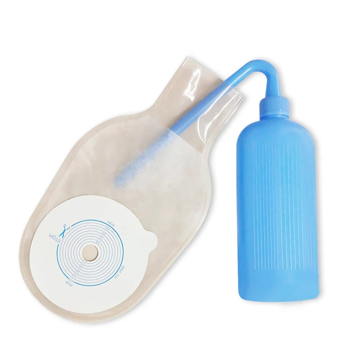 XIMYWRD drainable pouch cleansing bottle pour with smooth water flow for easy cleaning