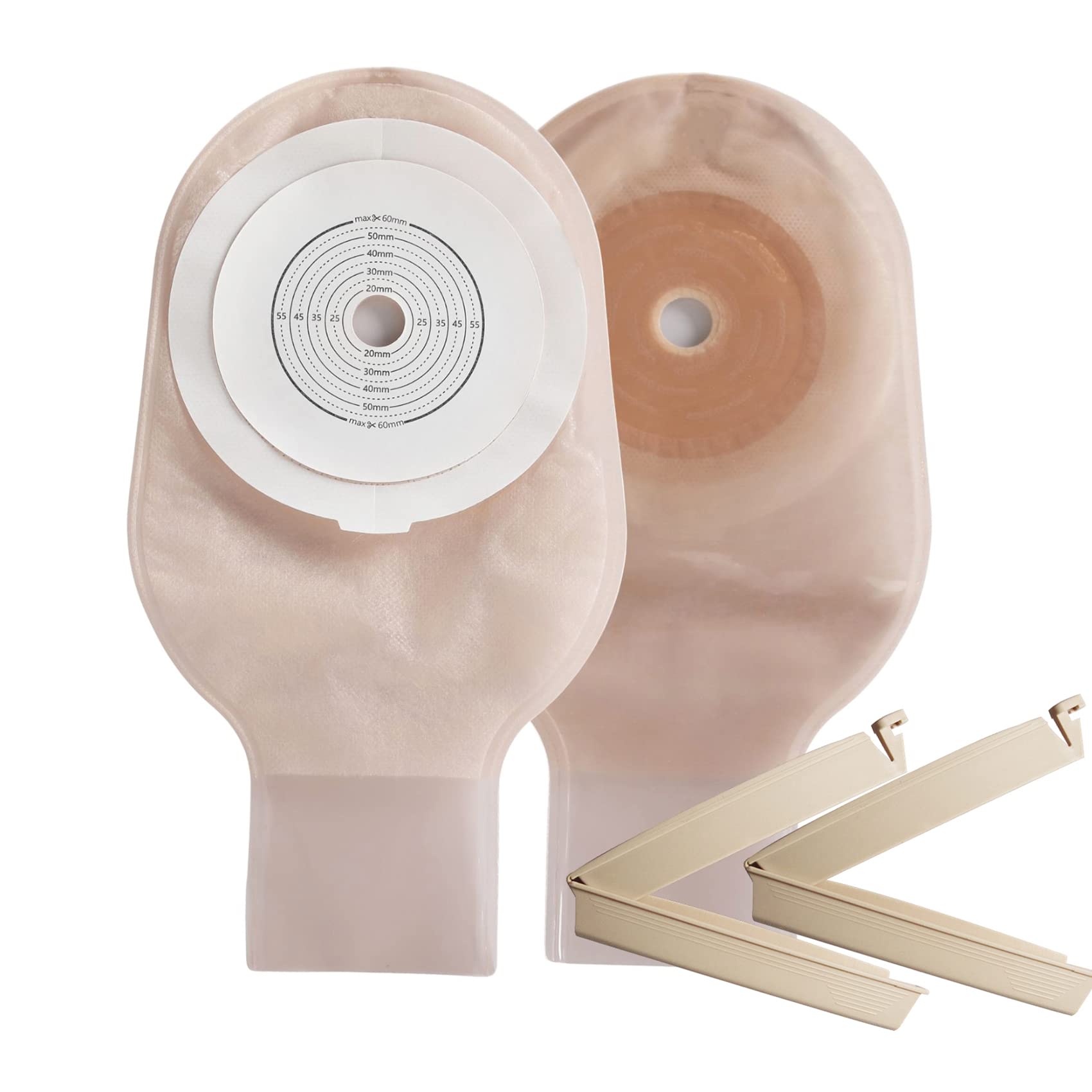 XIMYWRD one piece colostomy bag with clamp closure for secure drainage