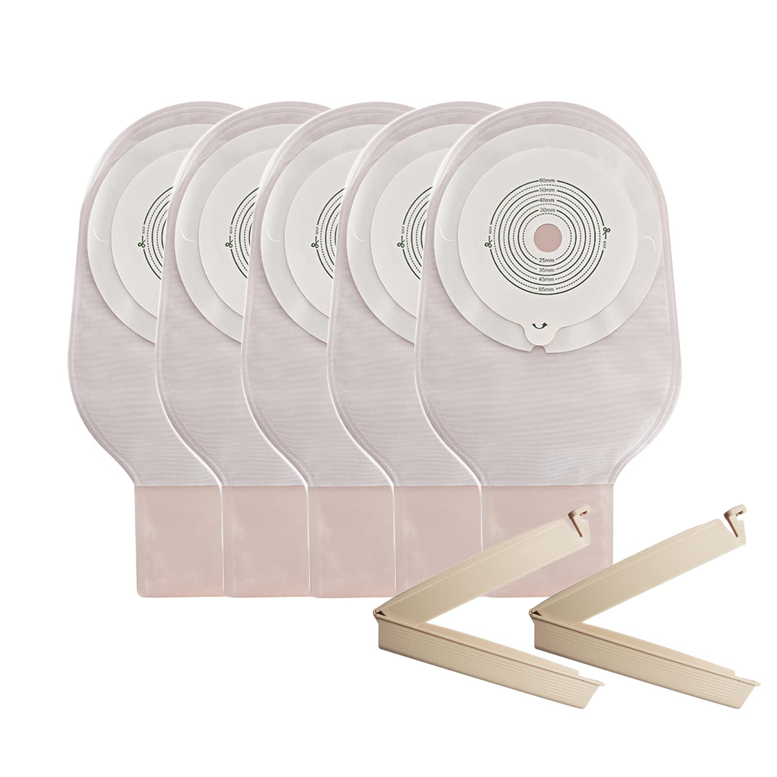 XIMYWRD one piece colostomy bags 10-pack for daily ostomy care on the go