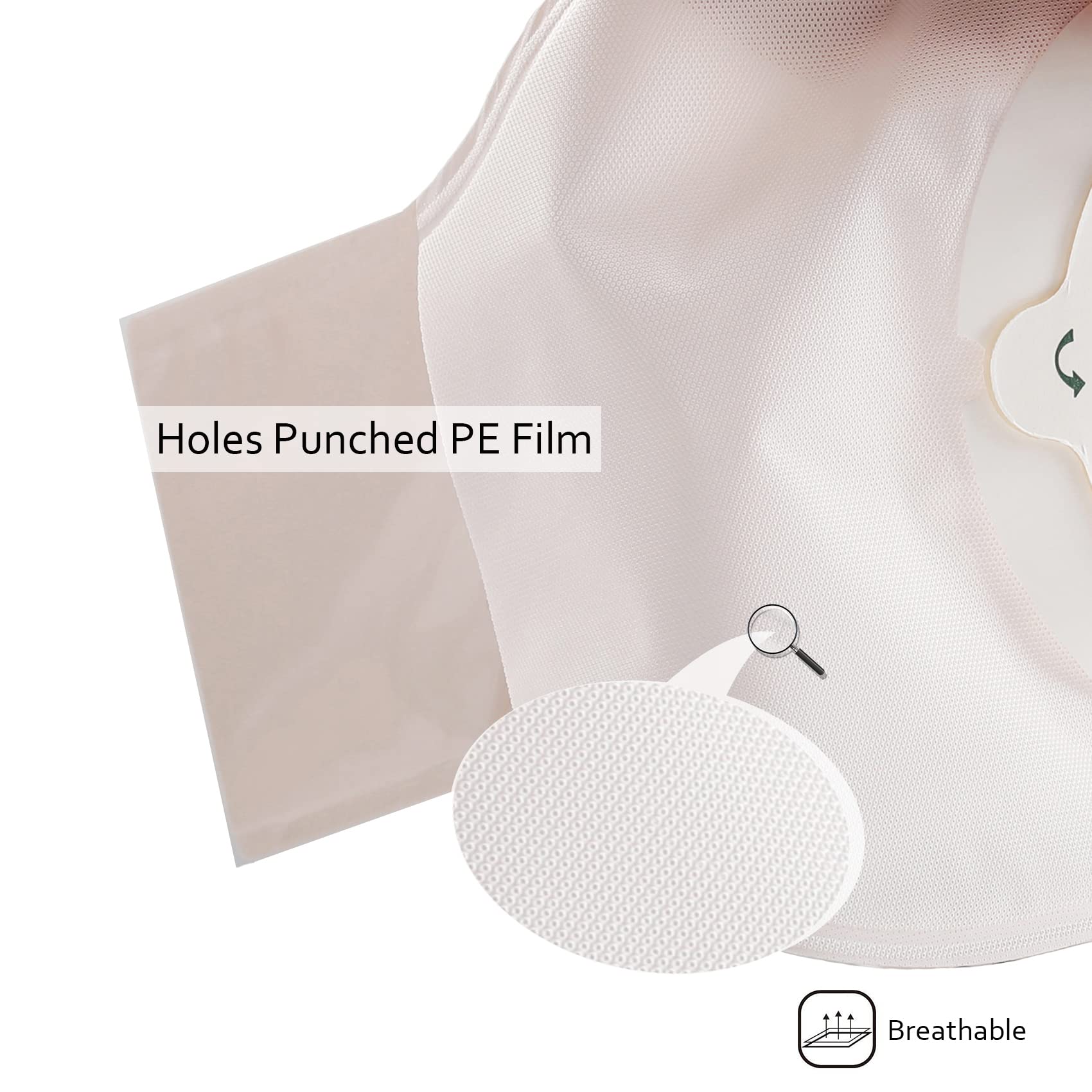 XIMYWRD stoma measuring guide included with pouches
