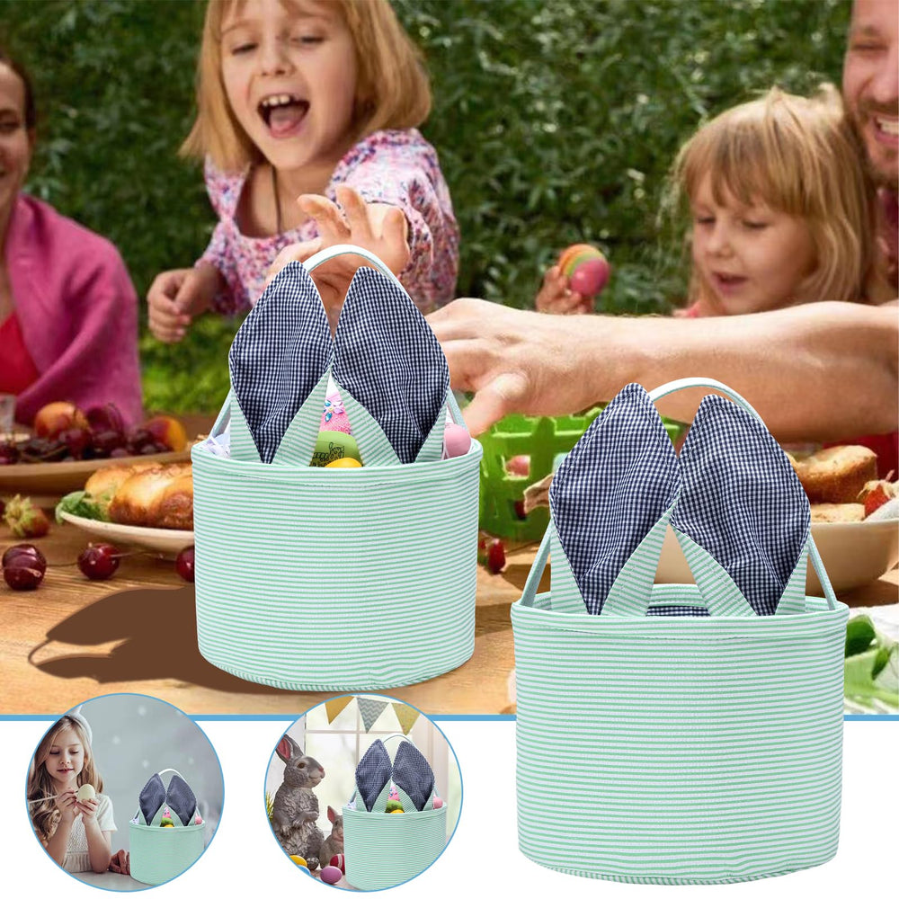 XinblueCo Easter basket eggs inside ready for egg hunt and treats