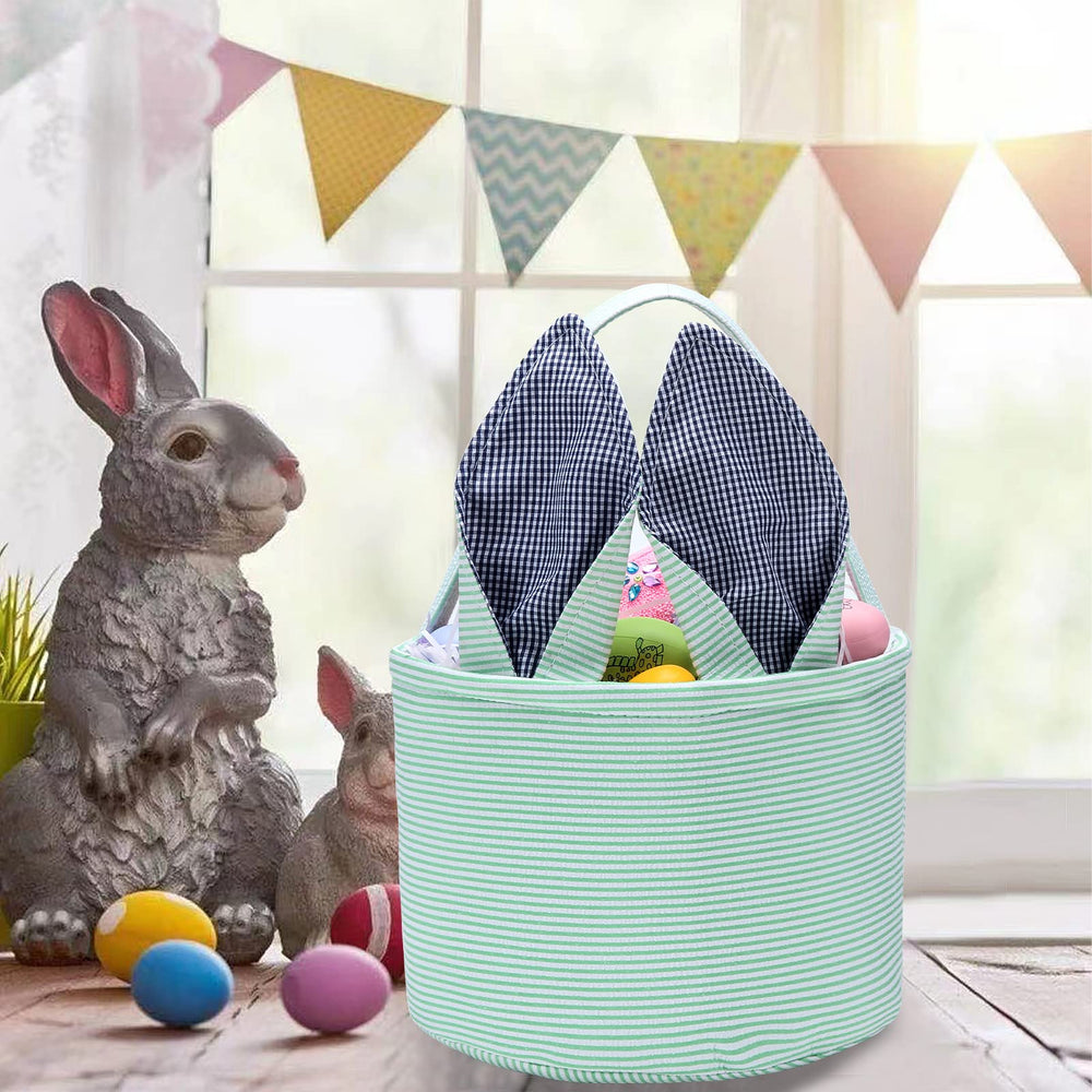 XinblueCo nursery decor bunny basket for playrooms or gifts