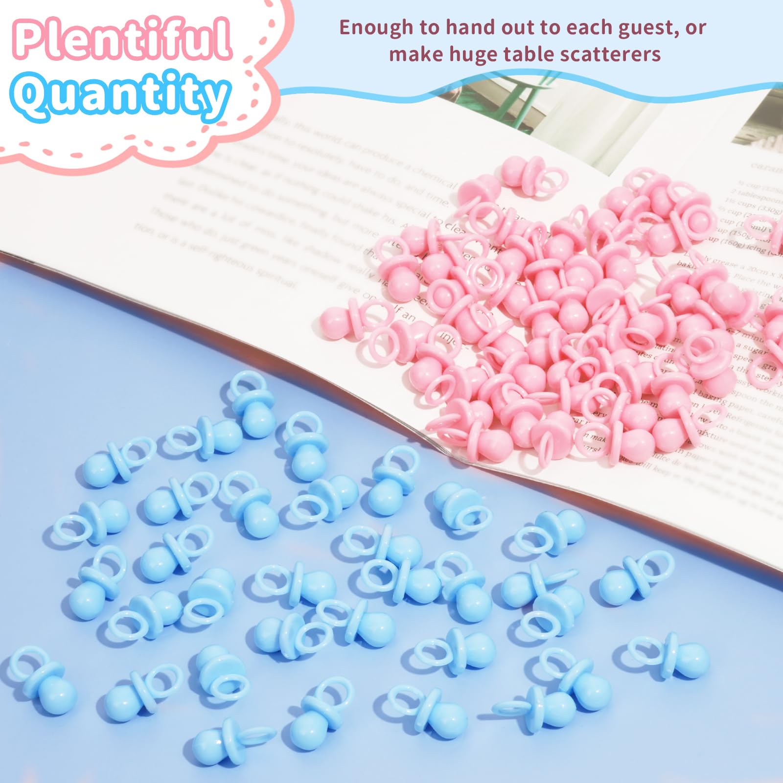 XINHUIDALSQ pacifiers with rings for ribbon crafts and gifting
