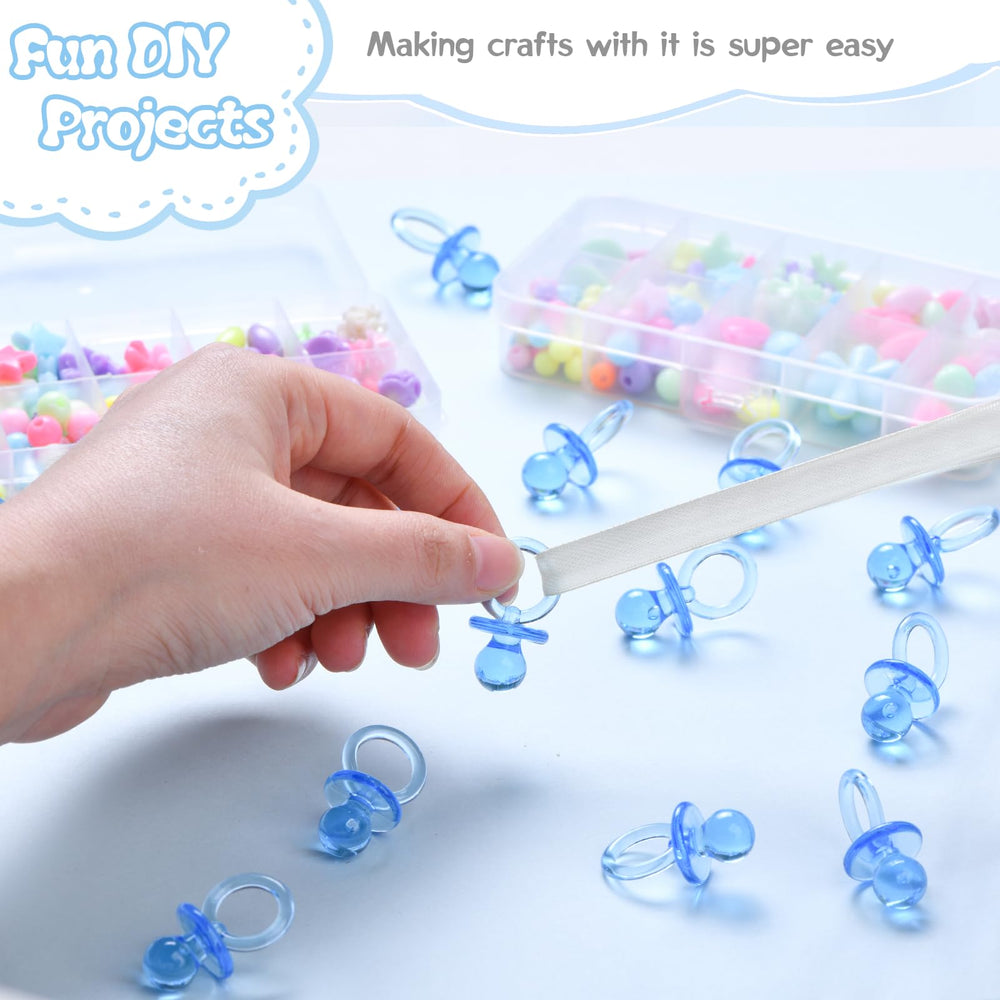 XINHUIDALSQ acrylic mini pacifiers used as cake toppers and party accents