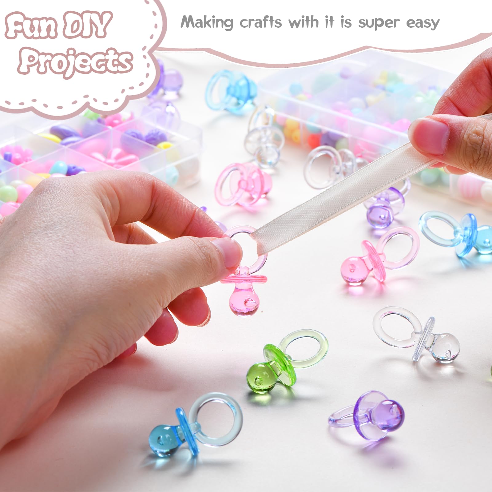 XINHUIDALSQ mini pacifier green adds colorful charm to DIY crafts and party activities