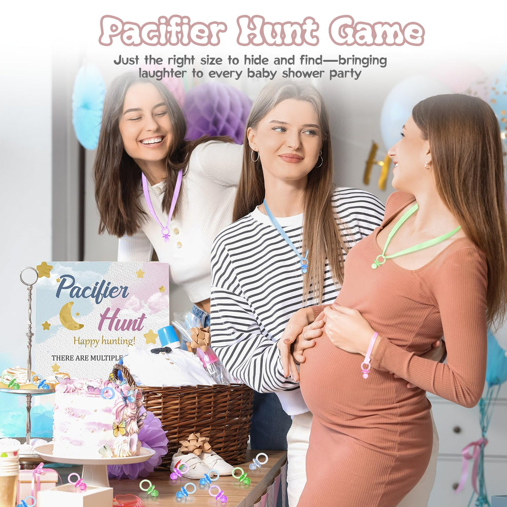 XINHUIDALSQ mini pacifier purple playful accent for hunt games and gender reveal events