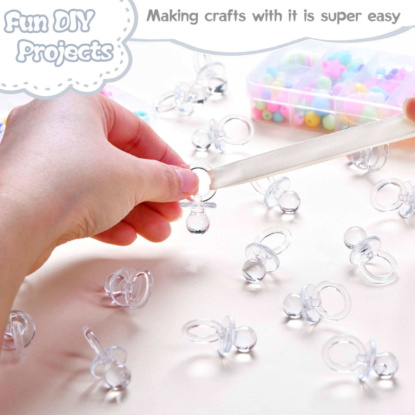 XINHUIDALSQ bulk pack of mini pacifiers for diverse party uses and decor.
