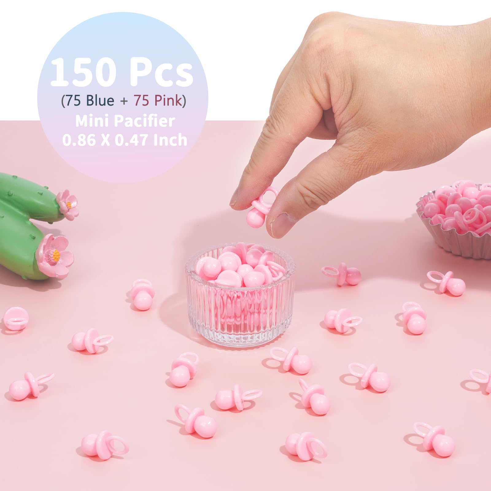 XINHUIDALSQ blue pink mini pacifiers ideal for table decoration