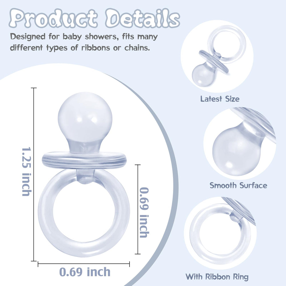 XINHUIDALSQ mini pacifiers on table scatter, ideal for playful party games.